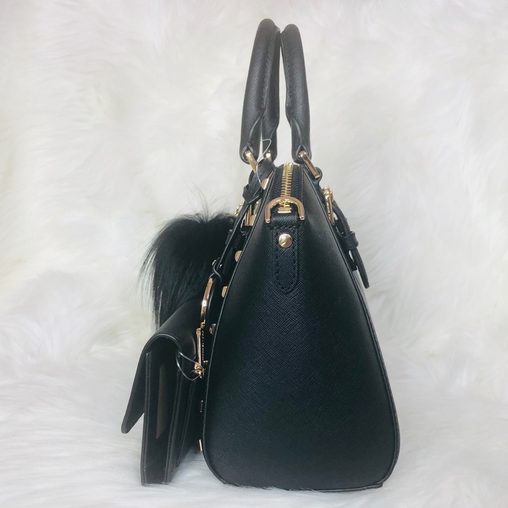 3PCS Michael Kors Ciara MD Stud Satchel Wallet Set - Picture 3 of 8